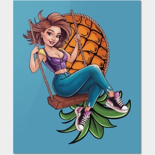 Swinger Cutie swinging Posters and Art